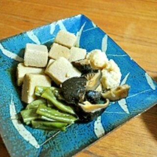 ヘルシー！高野豆腐の炊き合わせ